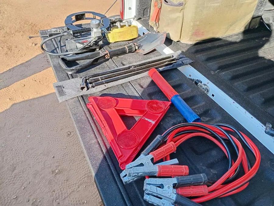 Recovery kit - Support equipment for Namibia gravel roads and remote self-drive preparation.